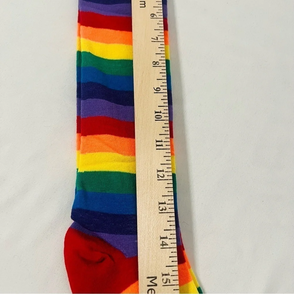 Women’s Knee High NWOT Striped Colorful Knit Socks Hosiery Colorful Bright